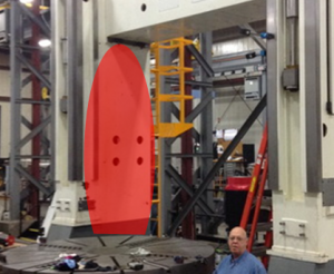 L-743 does it again post - laser on side of columns